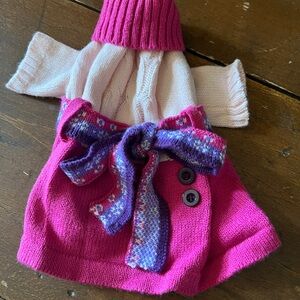 Beautiful Pink knit Sweater Dress for Small / Tiny Dog